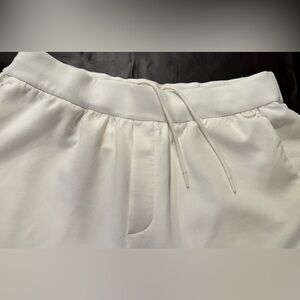 Nike Mens Dry Fit White Drawstring Joggers Sweatpants Large